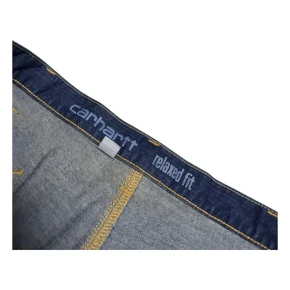 CARHARTT Relaxed Fit Work Casual Designer Denim Jeans Mens 42x32 - Picture 3 of 6